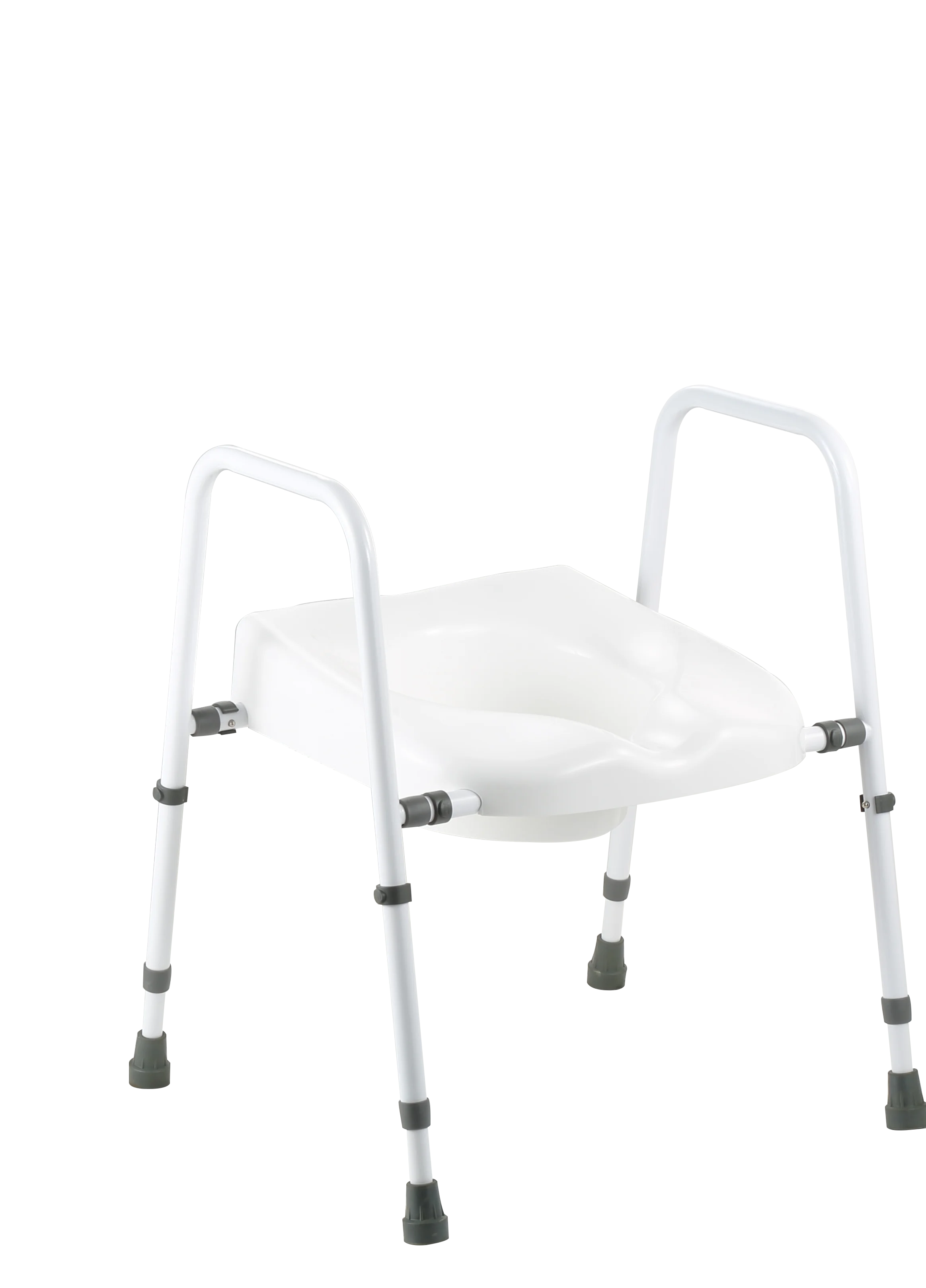 Chaise de commode réglable en hauteur, siège en acier pour personnes handicapées, cadre de toliet, nouveau style