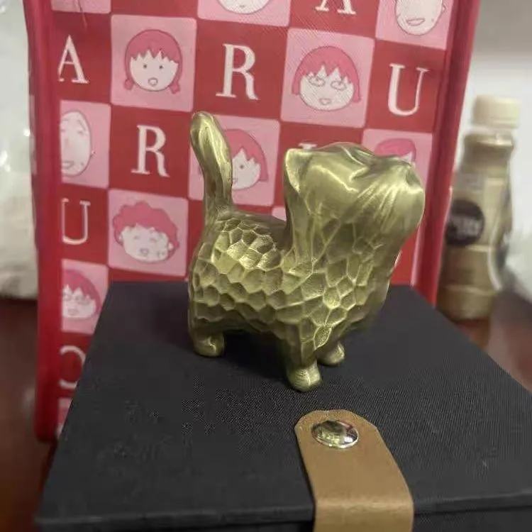 

Ручная деталь с мультяшным котенком, милое мини-настольное украшение, разстепанный и исцеляющий подарок на день рождения для девочки-X