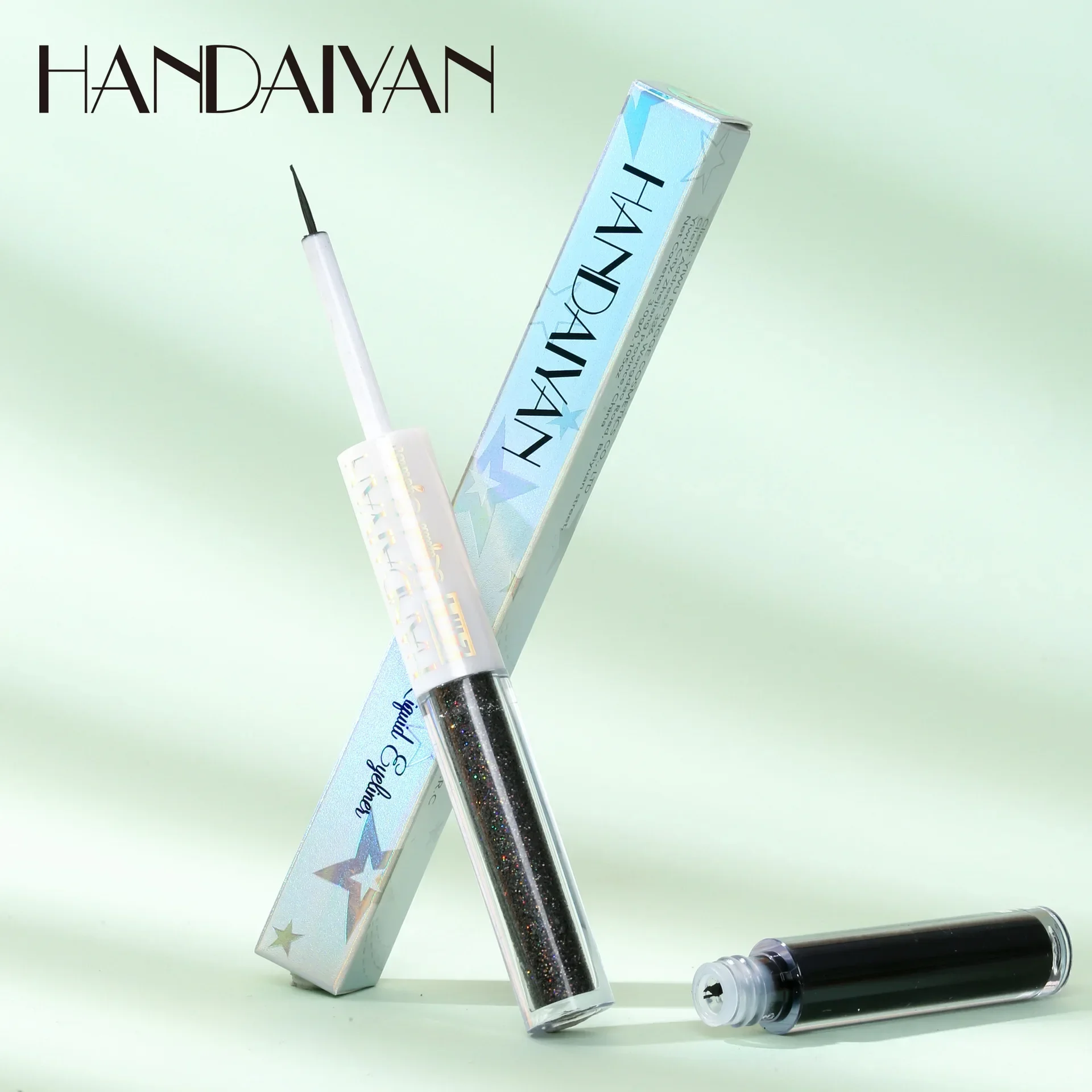 HANDAIYAN nouveau Double tête Eyeliner ombre à paupières ensemble miroitant paillettes durable imperméable mode 2 en 1 liquide ombre à paupières cosmétiques