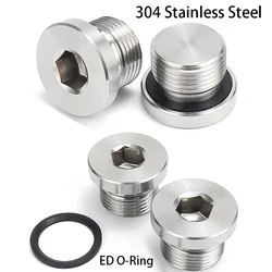 M8 M10 M12 M14 M16 M18 M20 M22 M24 M27 M33 304 Stainless Steel DIN908 ED O Ring Hex Hexagon Socket Allen Head Bolt End Cap Plug
