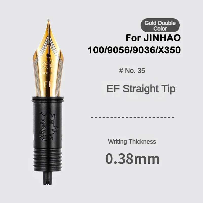 JINHAO pena air mancur Iridium diganti EF/F/M Nib untuk 1/3/X159/9019 mini/82/82/100 perlengkapan kantor sekolah alat tulis 9056/9036 buah