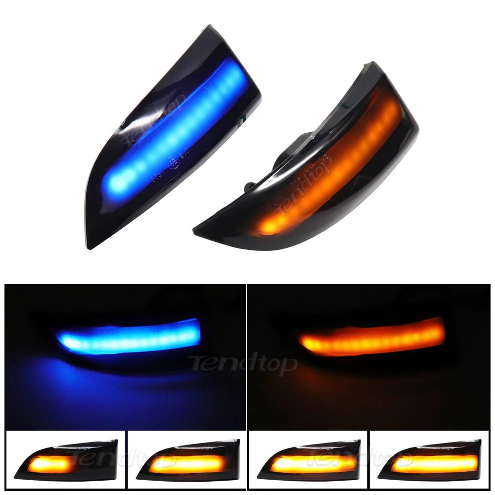 Dynamic Amber Turn Signal Side Fender Light Turn Repeater Mirror Lamp For Renault Megane MK3 Grand Latitude SM5 Safrane