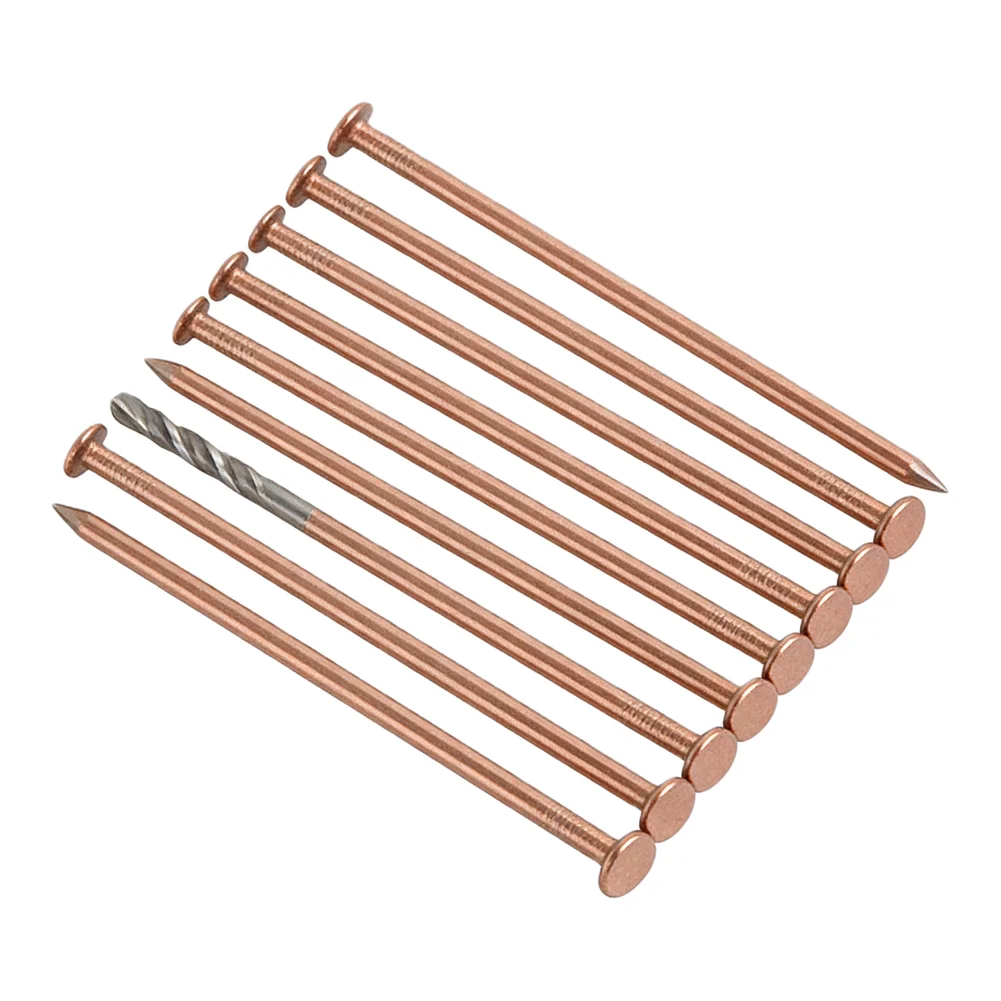 /4 /Inch /Pure Copper Nails Tree Stump Root Killer Spikes With Drill Bit For Garden Removal Hardware Tools