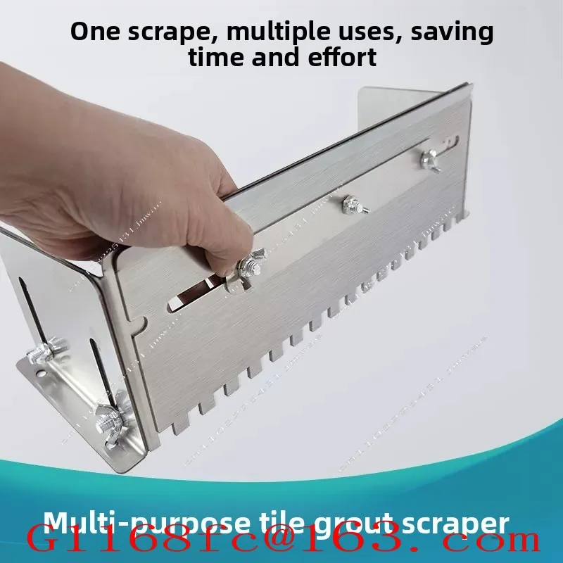 600-800mm Adjustable Notched Trowel Mortar Comb for Fast, Even Floor Adhesive Application