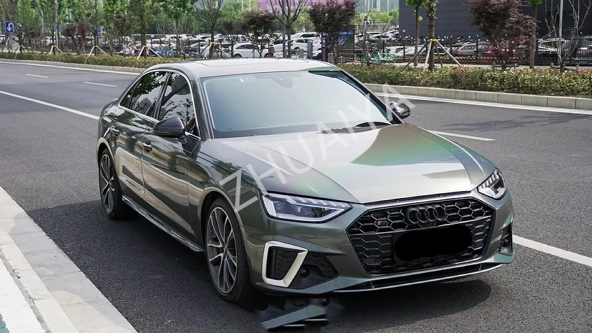 ZHUAIYA Holographic Gloss Galaxy Gray Vinyl Wrap film wrapping film bright 1.52*18m quality Warranty covering film voiture