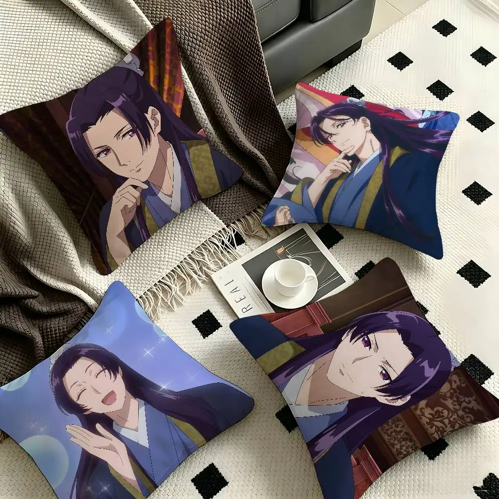 1pc Jinshi The Apothecary Diaries Pillow Case Fashion Square Pillowcase Bedroom Sofa Room Ins Decoration Leisure