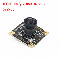 1080P USB Camera Module 2MP 30fps Webcam OV2735 Plug And Play For Face Recognition Machine Vision , Fixed Focus ,1920x1080