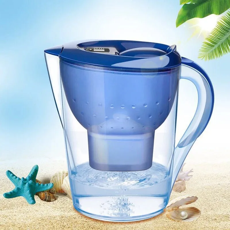 3.5L Large Capacity Activated Carbon Water Filter Purifier Kettle Home Cold Drinking Kettle With Filter Element