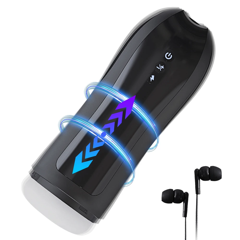 Male Masturbator Automatic Sucking Vibration Blowjob Machine Sounds Pussy Penis Pump Masturbation Cup Sex Toys for Men Supplies