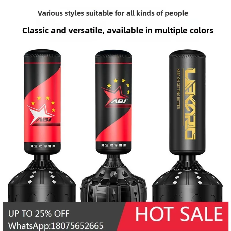 MJY Professional Sanda Boxing Punching Bag Standing Hanging Tumbler Sandbag Training Equipment