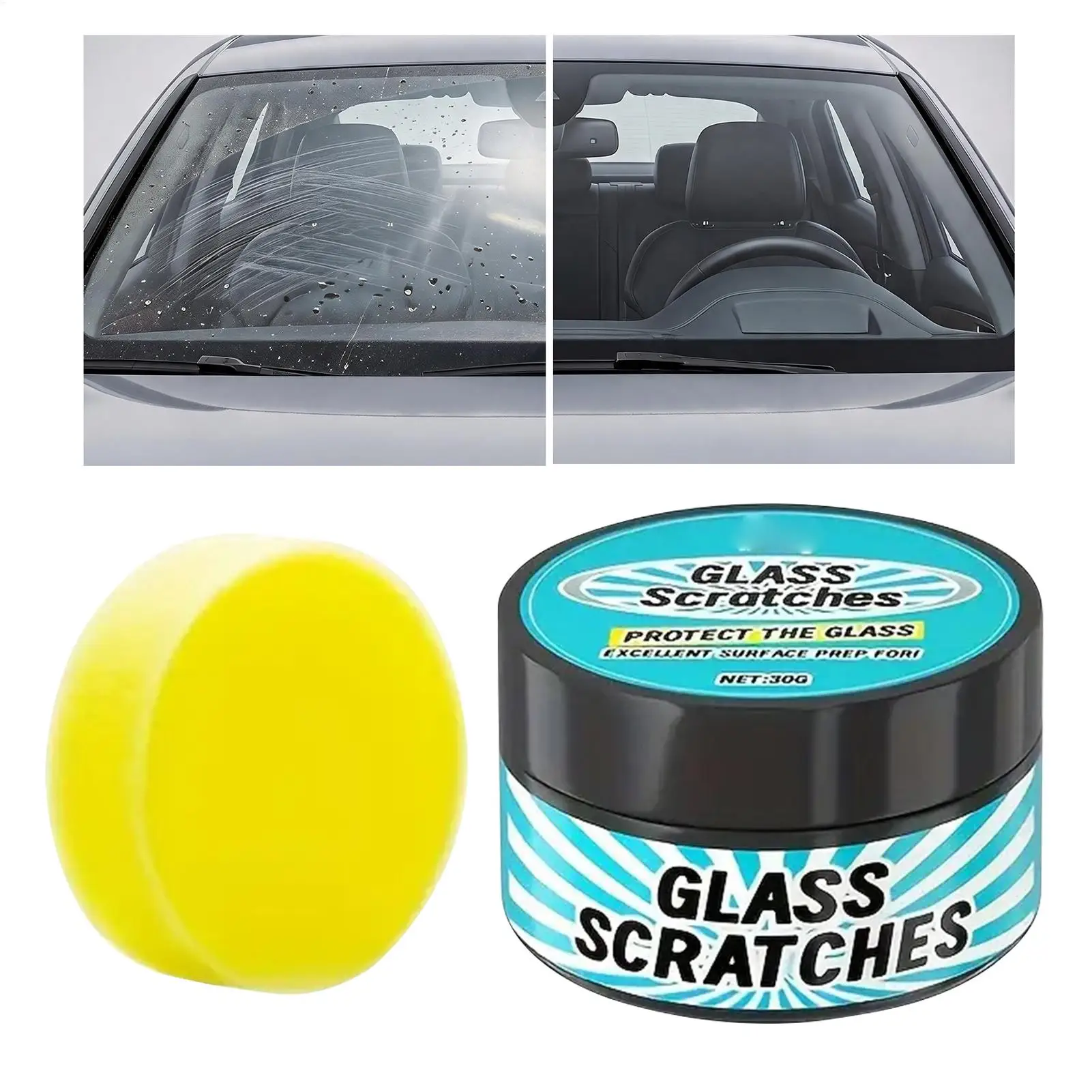 Multipurpose Glass Scratch Remover Professional Polishing Cream Manual Buffing Detailing Cream for Car Marble Chrome Door Frame