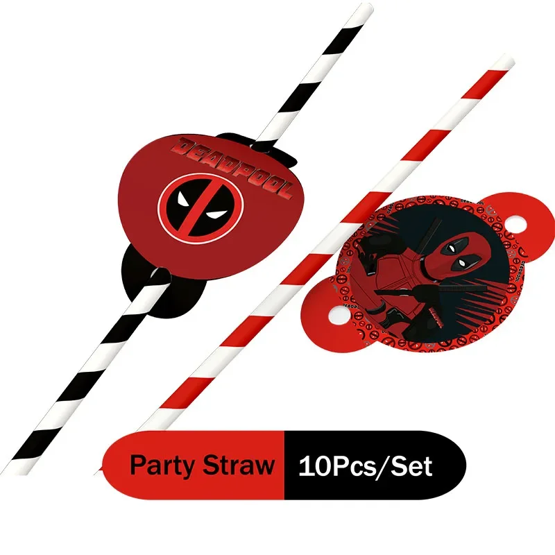 Deadpool Vs Wolverine Camp Birthday Party Decoration Supplies Children Gifts Banner Cake Topper Balloon Background Photo Props