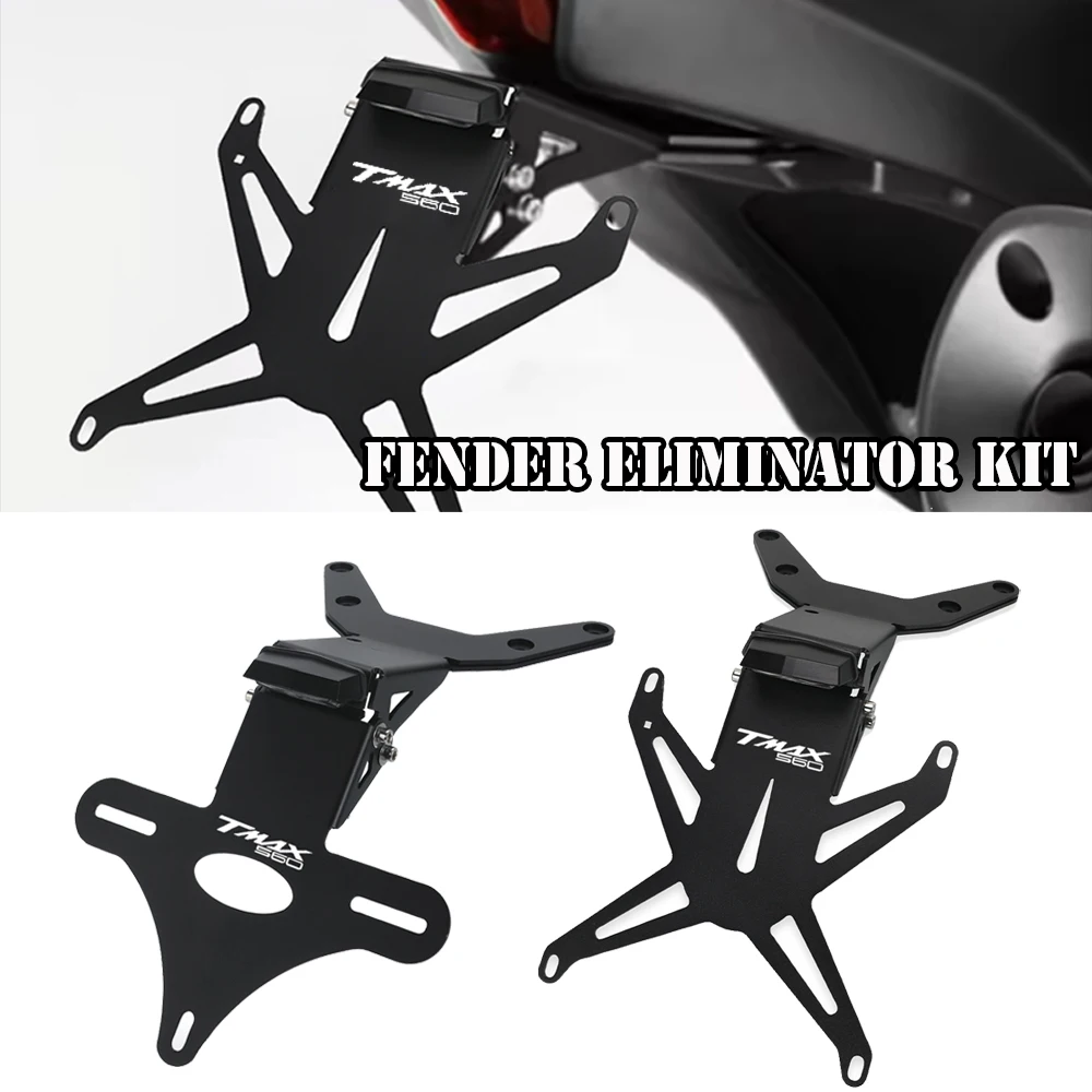 

2025 TMAX560 Rear License Plate Holder Bracket Motorcycle For Yamaha TMAX 560 T-MAX560 2022-2024 Tail Tidy Fender Eliminator