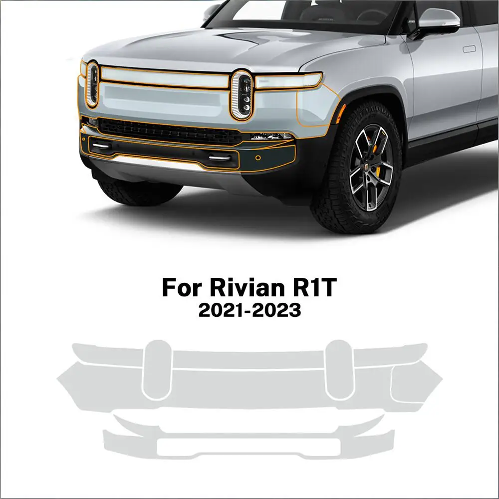 

Для Rivian R1T 2021 2022 2023, ТПУ корпус, бампер, дверь, предварительно вырезанная наклейка, защитная пленка для краски, PPF, устойчивая к царапинам и прозрачная