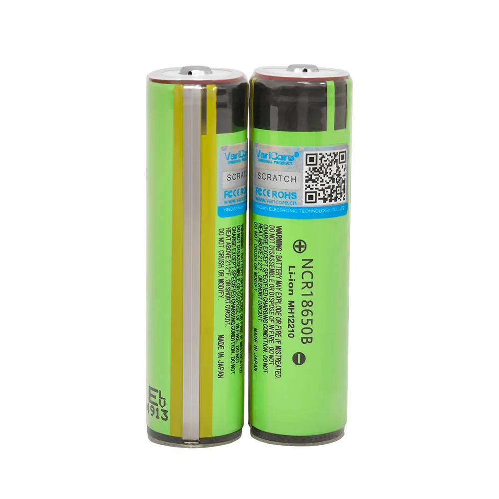 100% New secure Original NCR18650B 3400mAh 18650 Rechargeable Battery with PCB 3.7v for Flashlight batteries