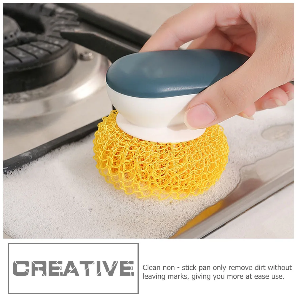 

2Pcs Nano Cleaning Ball Dishware Sponge Non Scratch Pot Scrubber Replacebable Ball Kitchen Tools Cookware Pads