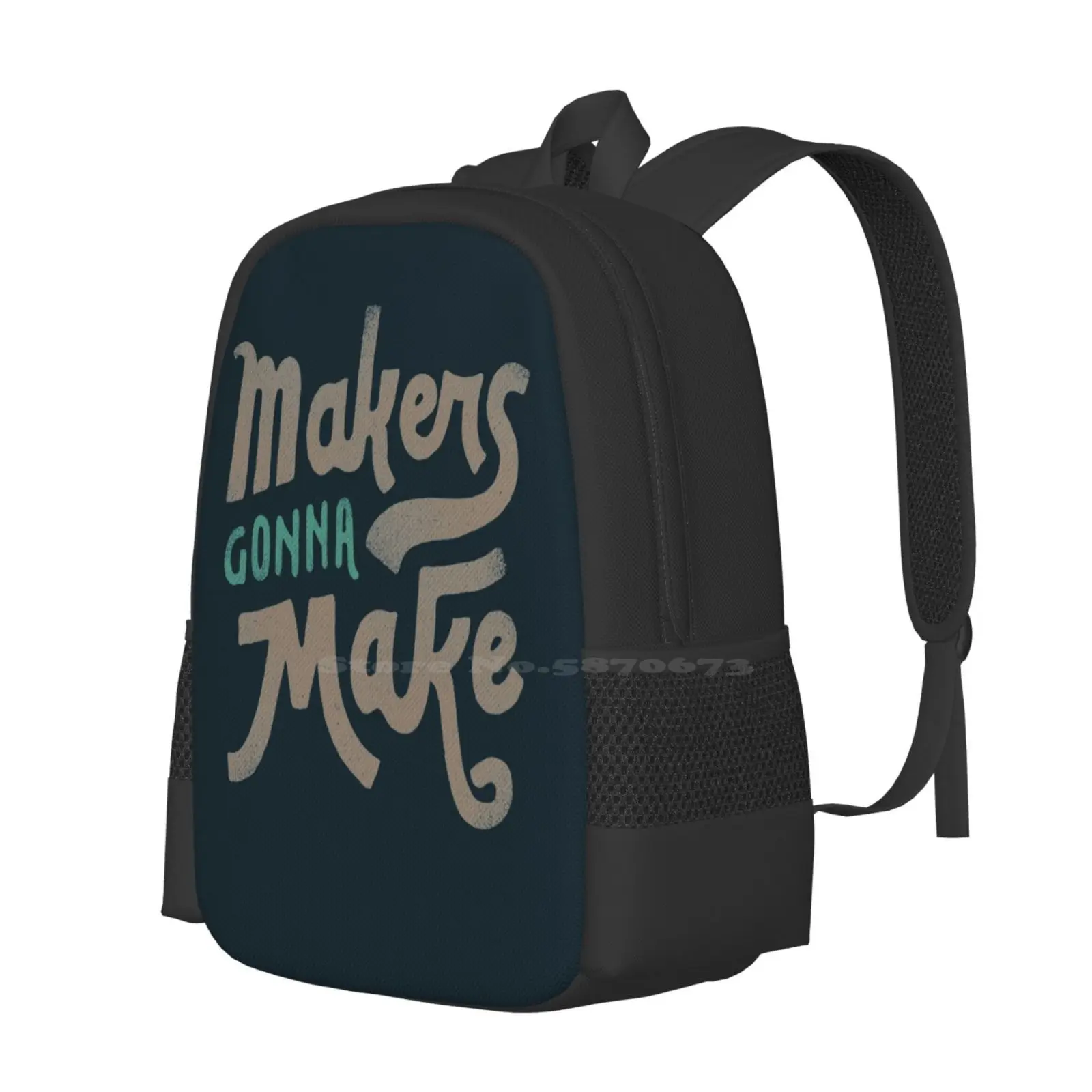 Makers Hot Sale Schoolbag Backpack Fashion Bags Lettering Stationary Typography Inspiration