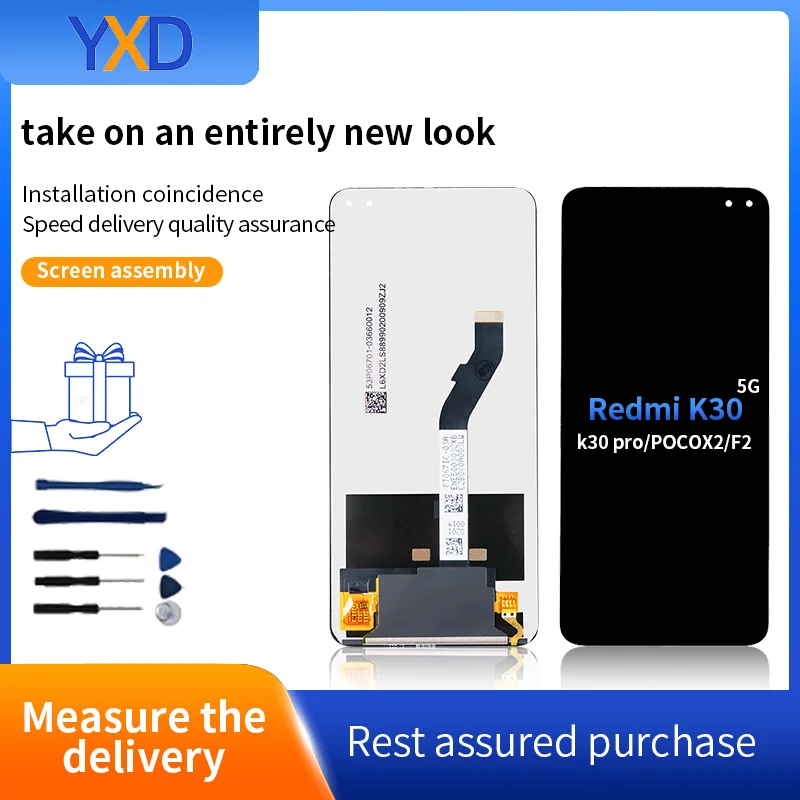 6.67\'\' for Redmi K30 5G/redmi k30 pro/POCOX2/F2 LCD monitor with touch screen digitizer Xiaomi Redmi K30 5G with frame 5G LCD spare parts