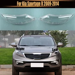 For Kia Sportage R 2009-2014  Headlight Cover Headlamp Shell Mask Transparent Lampshdade Lens Plexiglass Auto Replacement Parts