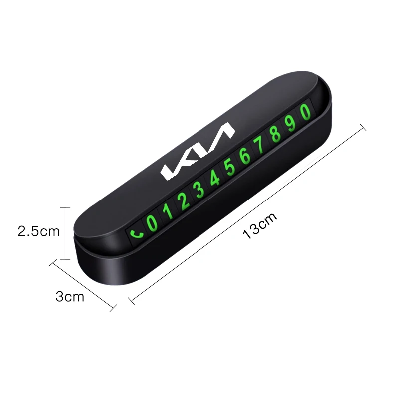 ملحقات بطاقة رقم الهاتف لوقوف السيارات المؤقتة لكيا EV6 ستينغر ريو سورينتو بيكانتو Ceed Borrego Syros K5 Sonet Optima