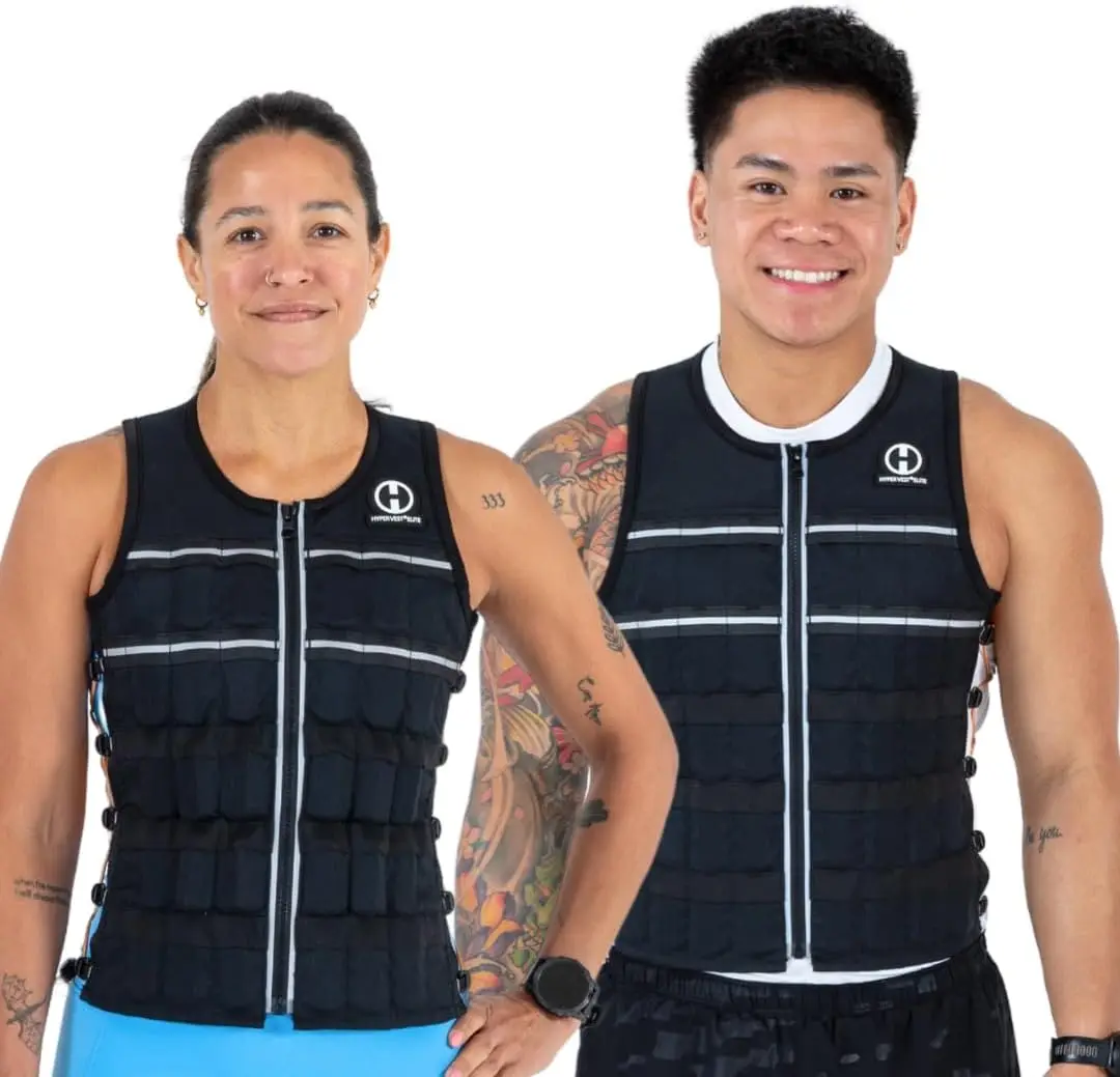 Fully Adjustable Weighted Vest for Running, Strength - Stretch CORDURA® Fabric, Thin Steel Weights, Multiple Sizes