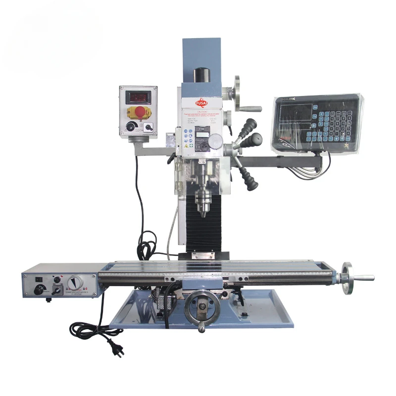 Fusai FS-20V  vertical mill drill machine with digital displayer and base cabinet