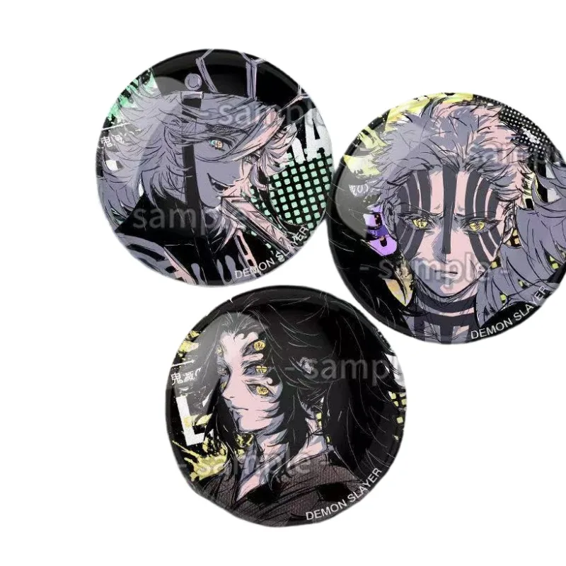 شيطان القاتل Akaza Kokushibou أنيمي شخصية كرتونية نمط شارة لامعة ، دبوس شخصي للحقائب ، الديكور ، هدية المهرجان #5