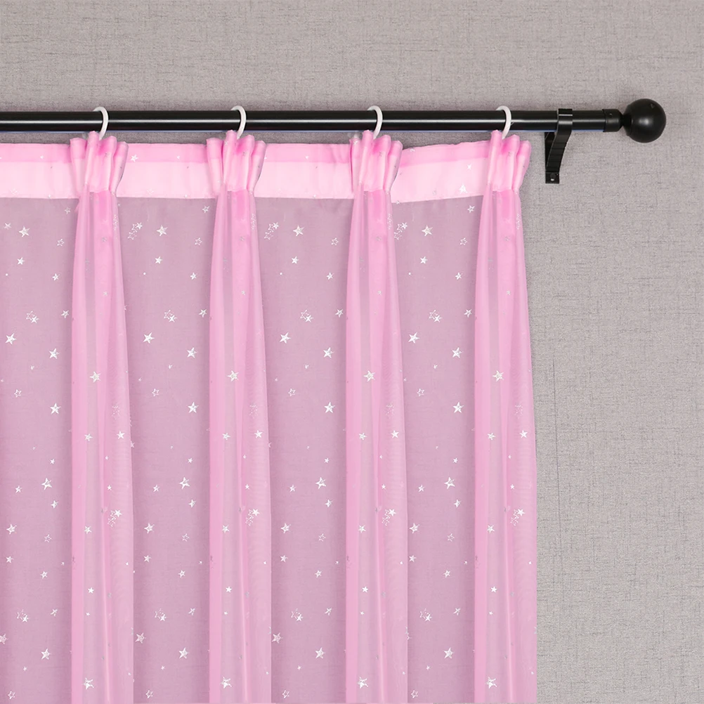 

1pcs Window Sheer Curtains 100X200Cm Pink For Bedroom Bathroom Modern Voile Tulle Curtain Home Decor Lightweight Window