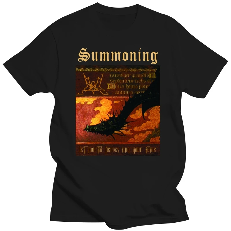 Summoning Let Mortal Heroes Sing Your Fame T Shirt S 5Xl Black 100% Cotton