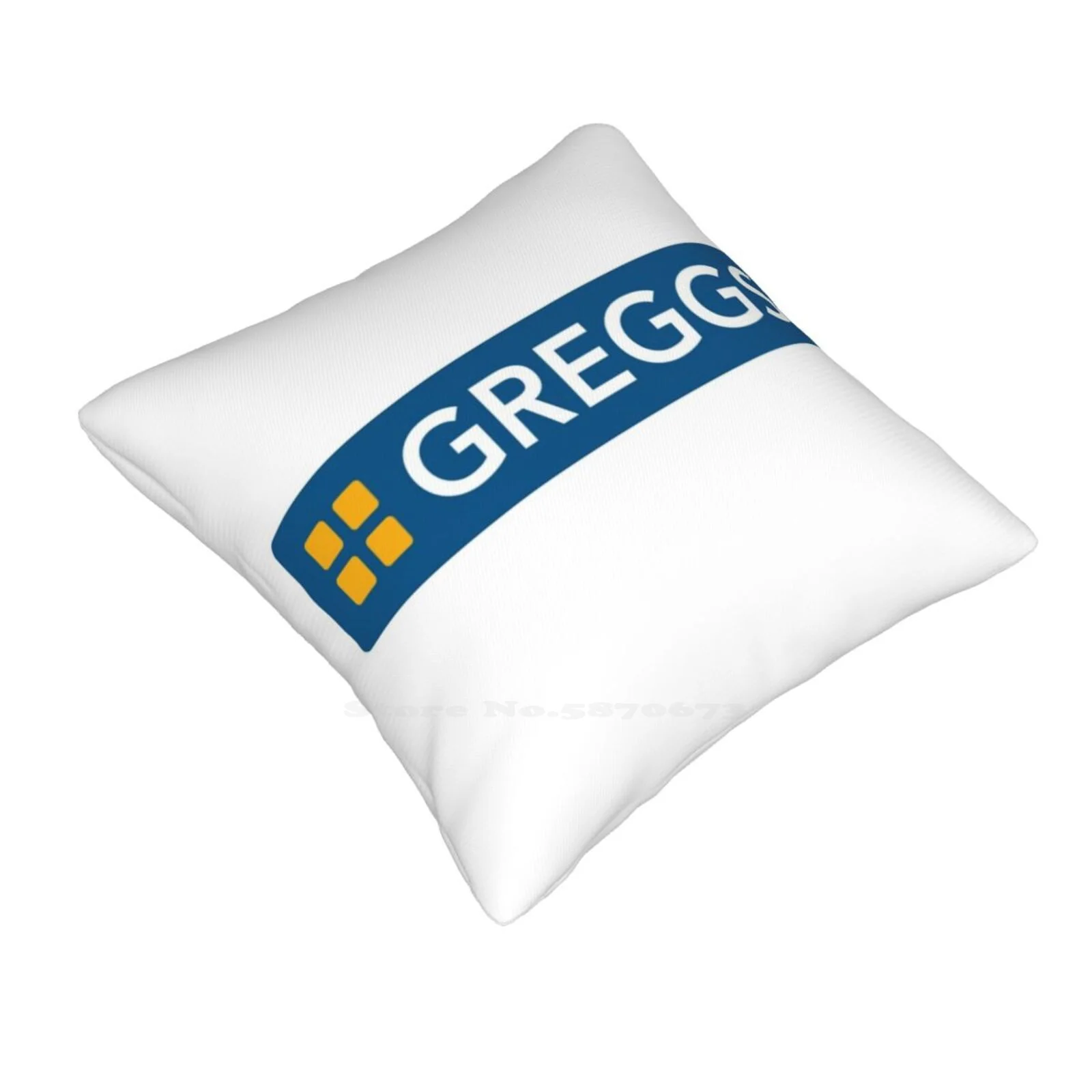 Greggs Logo Home Sofa Car Waist Throw Pillowcase Greggs Logo Sayers Nandos Sausage Roll Pastry Bakery Pasty Takeaway Dominos