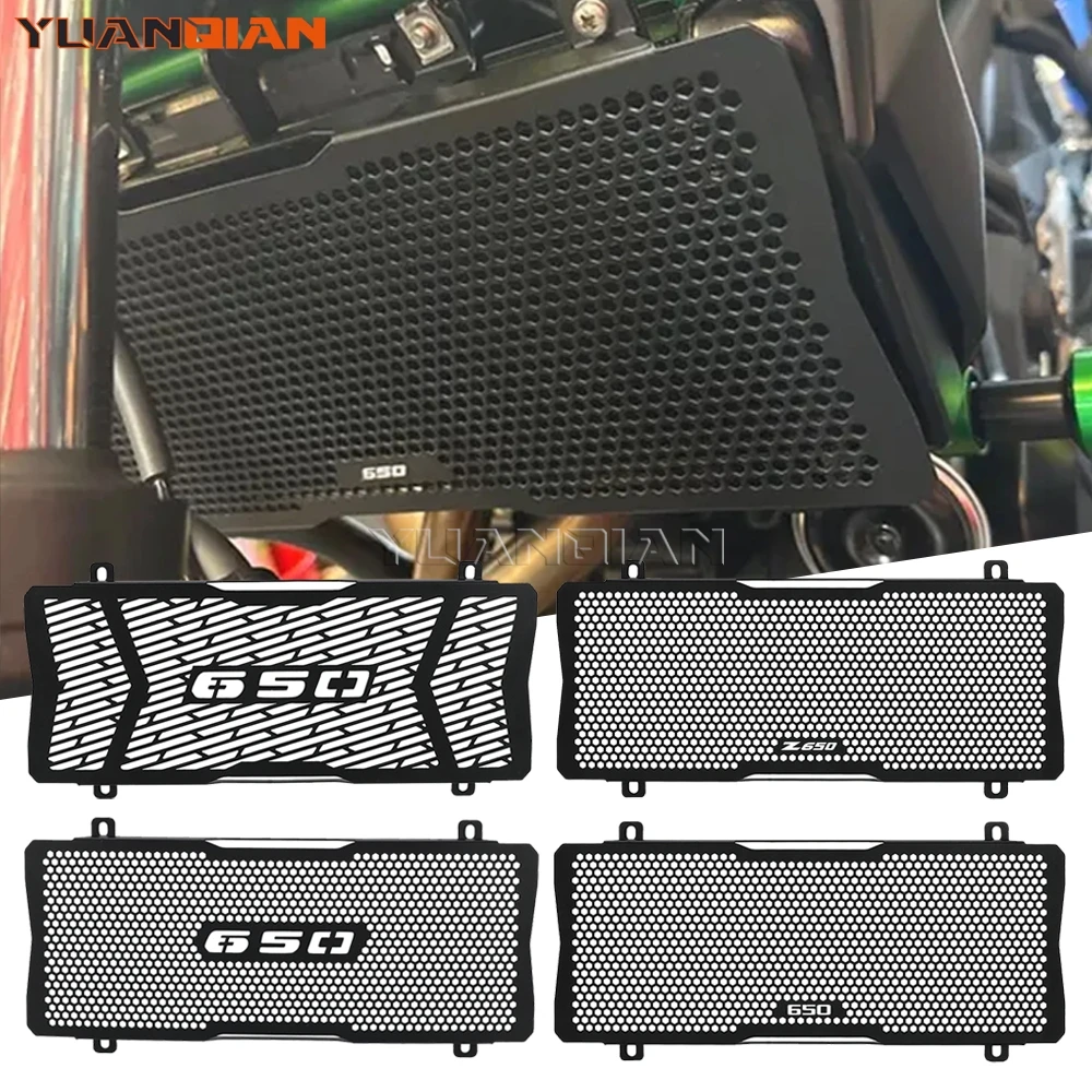 

Motorcycle Radiator Grille Guard Cover Protection For KAWASAKI Ninja 650 Tourer Z 650 Urban Performance Z650RS Z650 2017-2026