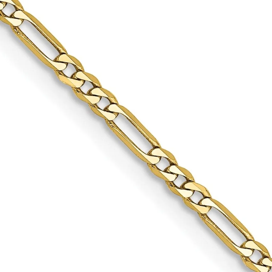 

10k 1.75mm Flat Figaro Chain