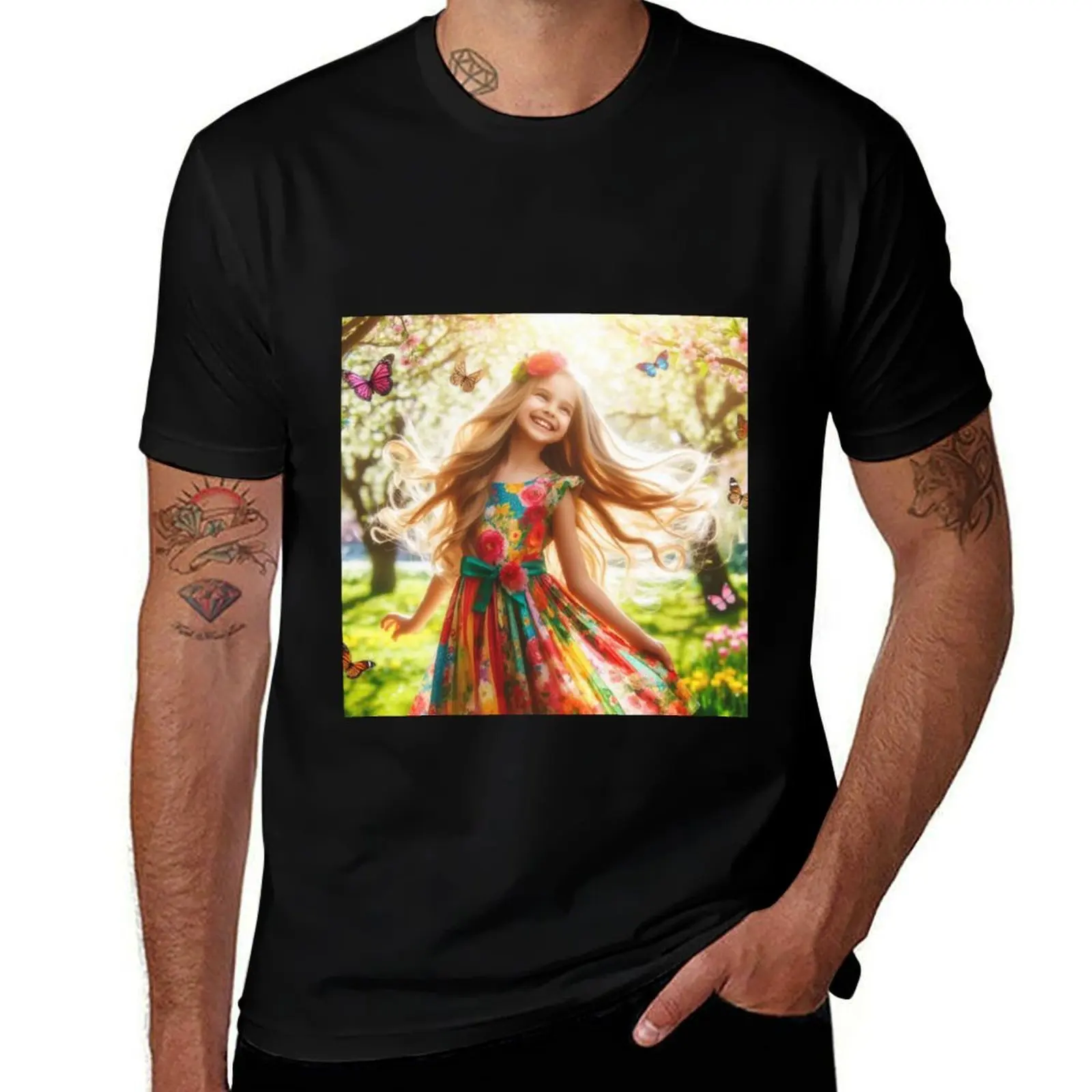 

The little girl T-Shirt football t shirt summer shirt graphic tee shirt shirts men graphic