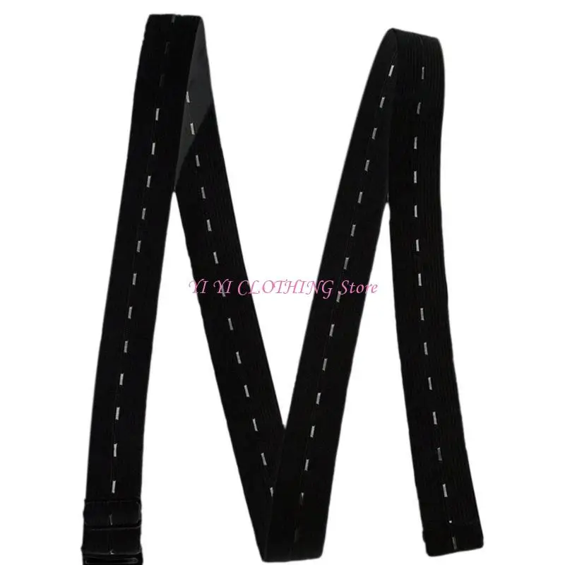 

N5KF Stage Shirt Stays Belt for Men Shirts Tucker Adjustable Elastic Belt