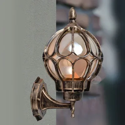 

European wall lamp outdoor lights villa balcony garden lamps lighting retro iluminacion exterior applique murale luminaire