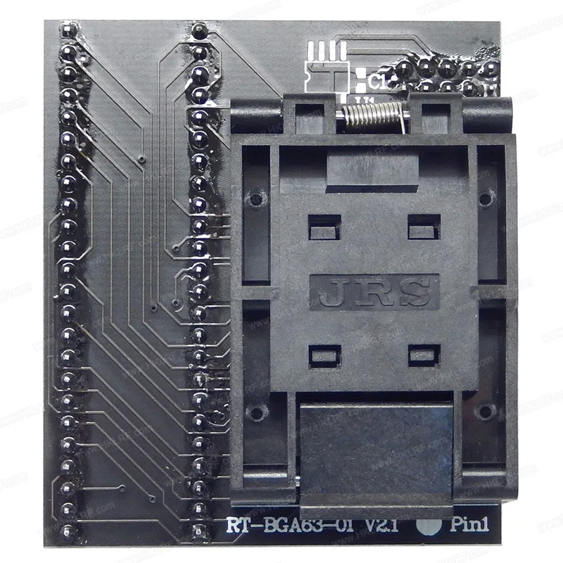 In stock RT809H Socket RT-BGA63-01 V2.1 BGA63 EMMC Socket Adapter For RT809H Programmer