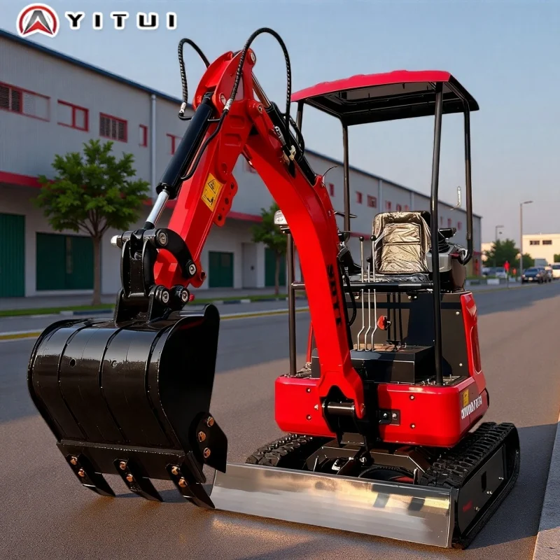 حفارة صغيرة عالية الكفاءة محرك كوبوتا حفار صغير يورو 5 حفارة مدمجة مخصصة للبناء الداخلي والخارجي