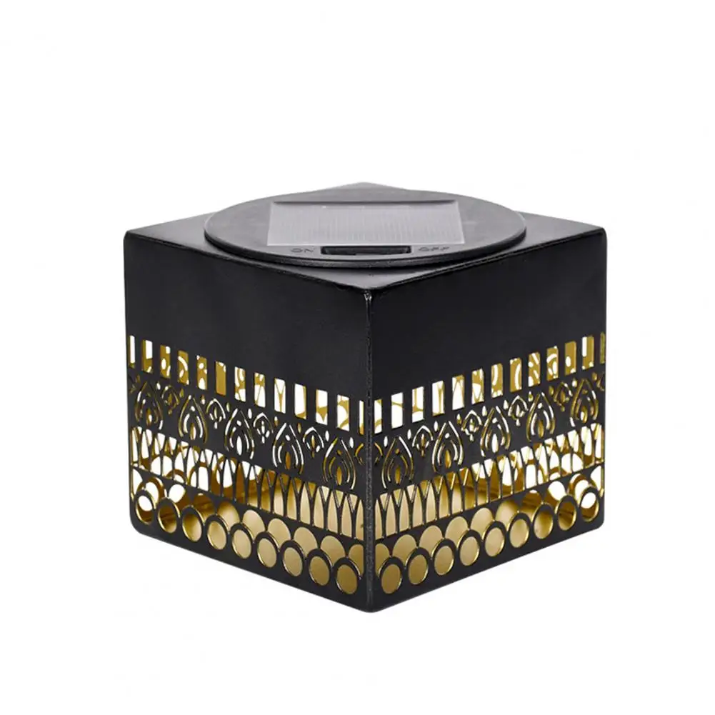 Solar Fence Lights Outdoor Solar Deck Step Lights Waterproof Metal Fence Wall Lamps Decorative Mandalas Garden Post Patio Yard