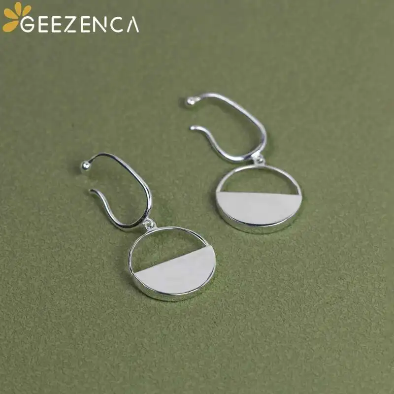 GEEZENCA 925 فضة زهرة المنتقى لتقوم بها بنفسك أقراط للنساء التصميم الأصلي لا ثقب كليب القرط دون النباتات #6