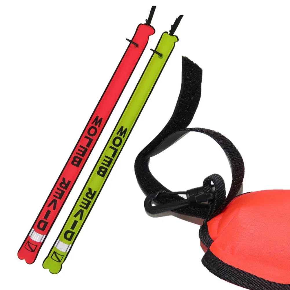 

Scuba Diving SMB Marker Buoy Inflatable Scuba Signal Tube Underwater 72*6 Inch Diving Marking Buoy Swimming Accessories