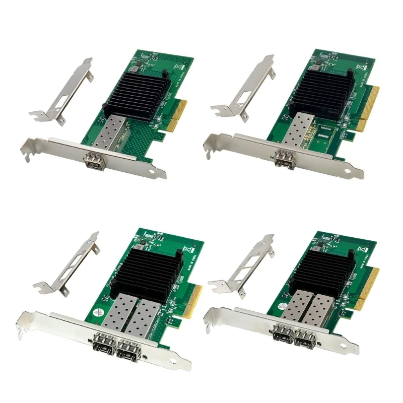 Single/Double SFP+ Port 10Gb Ethernet Networking Card Stable Data Transmission with 82599ES Ethernet Adapters X520-DA2 QXNF