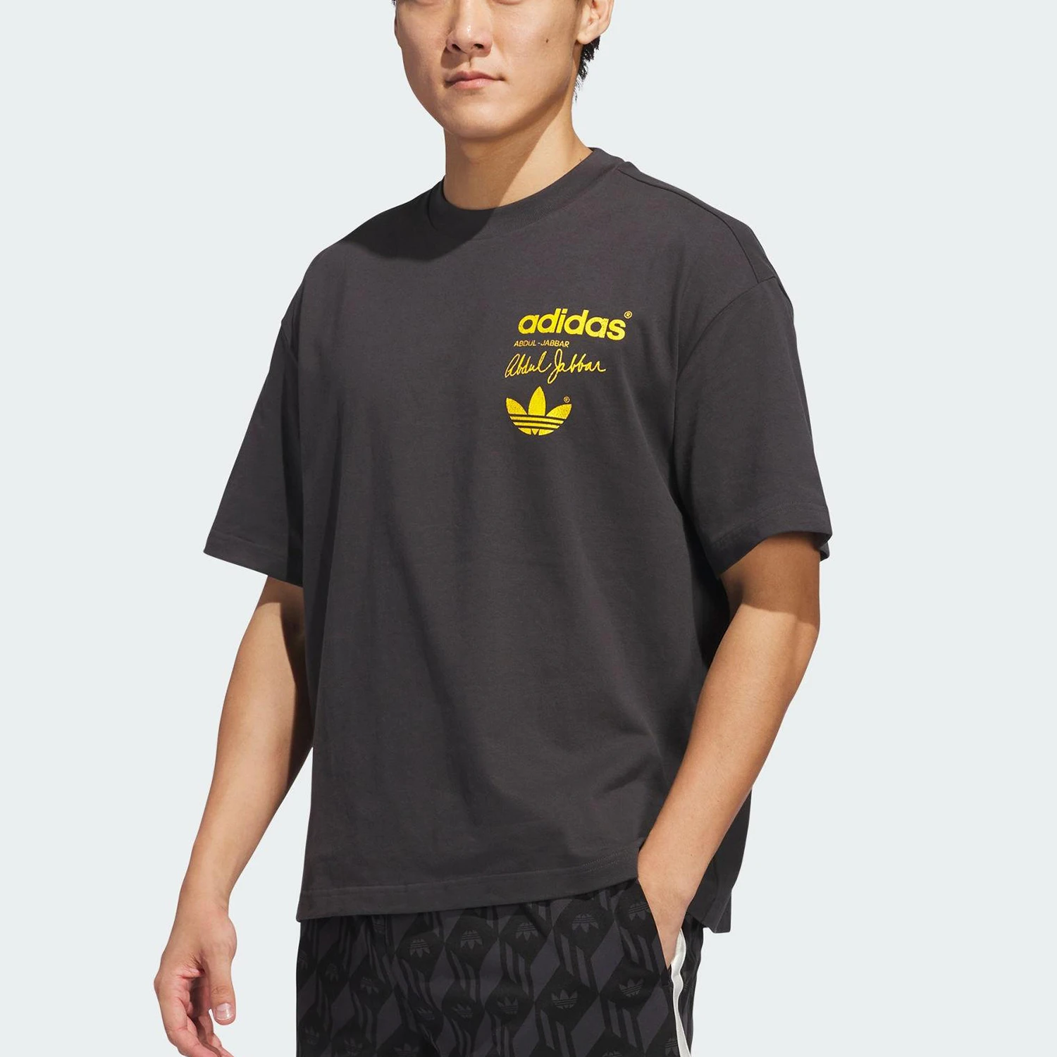 Adidas Originals Trefoil Men and Women's Three Stripes Loose Patchwork Short Sleeve KD1872
