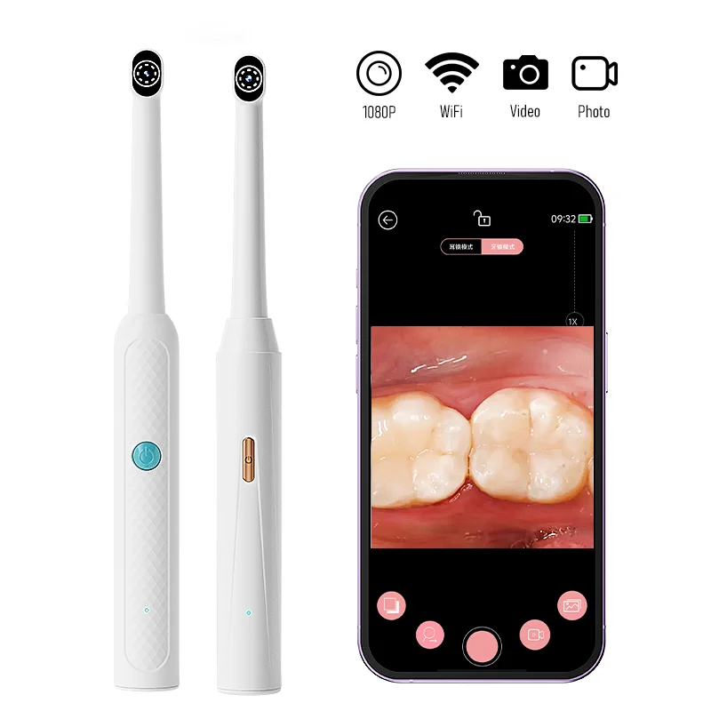 Periscopio visivo HD wireless per endoscopio orale WiFi con 8 LED LghitHandheld per iPhone, Android