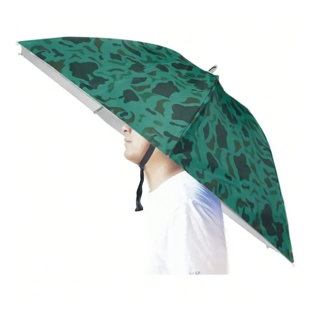 

Hat 37 Inch Fishing Umbrella Hat Hands Free Foldable UV Protection Umbrella Cap Adjustable Headwear For Fishing Golf Camping Be
