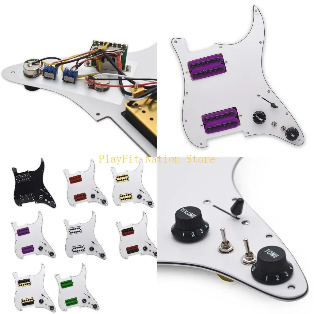 

242F Устойчивый к царапинам многослойный комплект накладок для электрогитары, тройной комплект защиты с одной катушкой для и