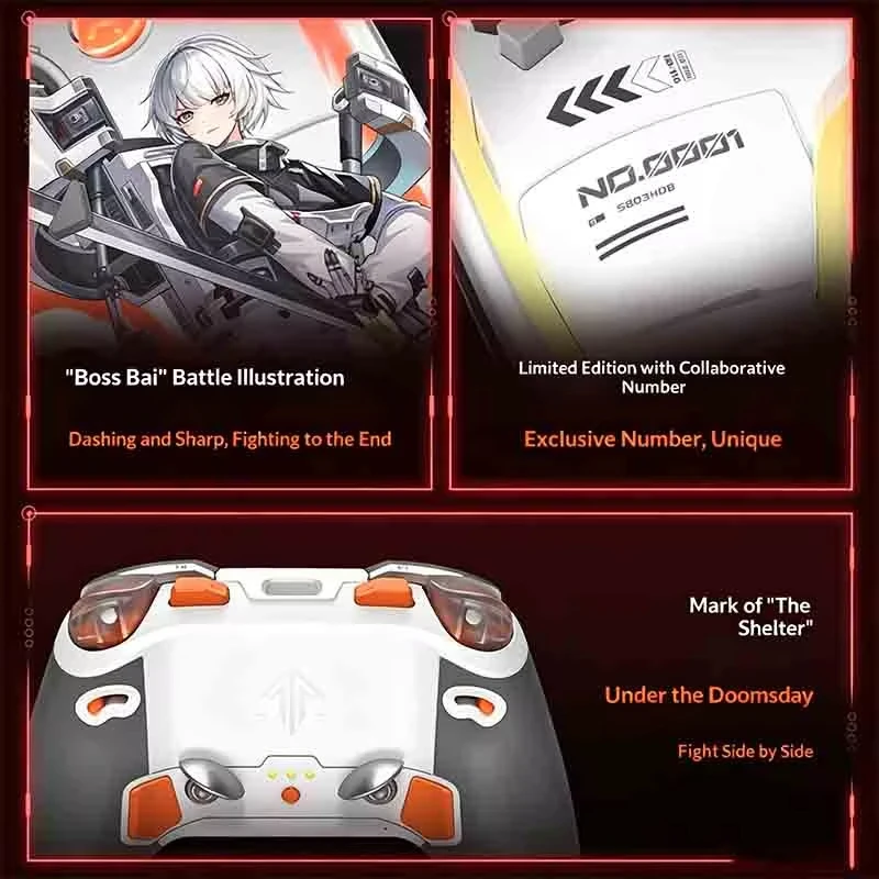ZD Ultimate Legend Ling Cage Bai Yuekui Co‑Branded Game Controller Modular Precision Joystick E‑Sports Gamepad