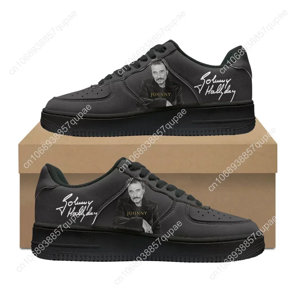 Chaussures de basket-ball Johnny Hallyday Rock Singer pour hommes et femmes, chaussures de course, chaussures de sport plates, baskets de force à lacets, chaussures en maille sur mesure