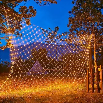 Net Mesh Led Christmas Lights Outdoor Garden Fairy Lights ghirlanda impermeabile LED String Lights per la decorazione di nozze 3M/6M/12M