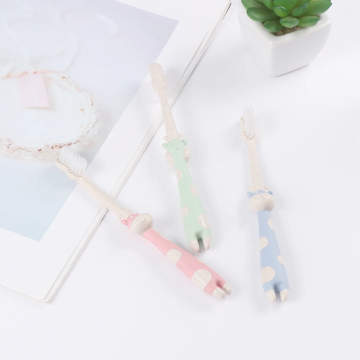 3pcs Children Toothbrush Cartoon Kids Soft Bristle Anti-Slip Handle Small Size For Baby Teeth Cleaning Training Oral Care #3