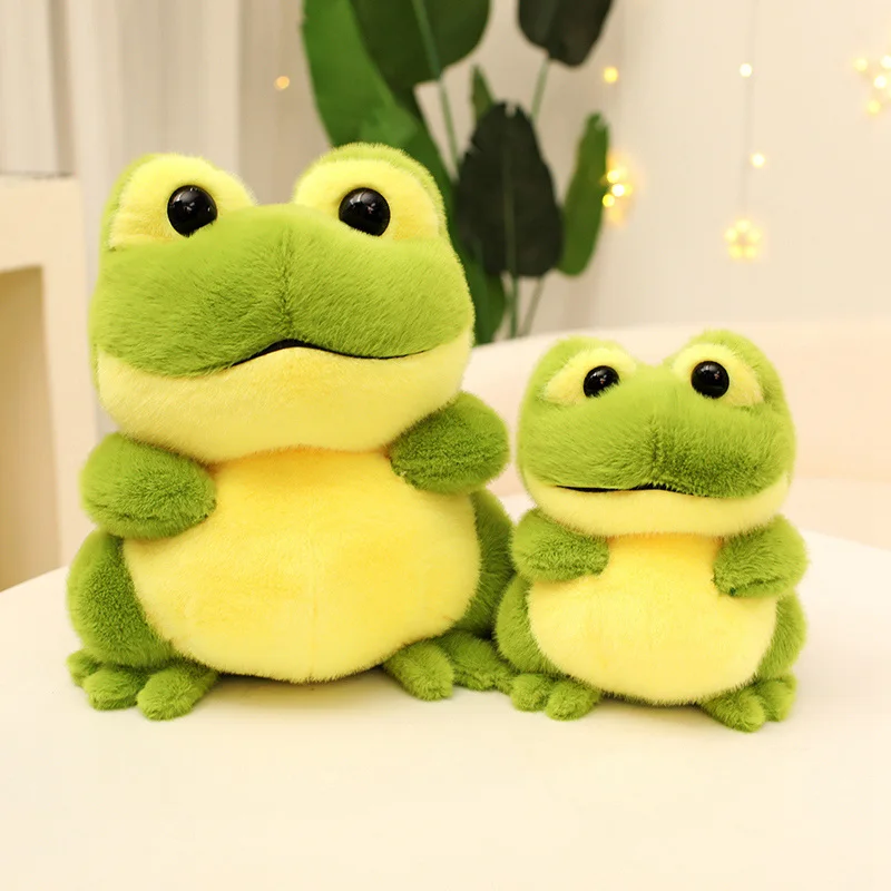 20/30cm kawaii dos desenhos animados simulação anime sapo animal de pelúcia brinquedo das crianças adorável sapo artesanal boneca festival presente